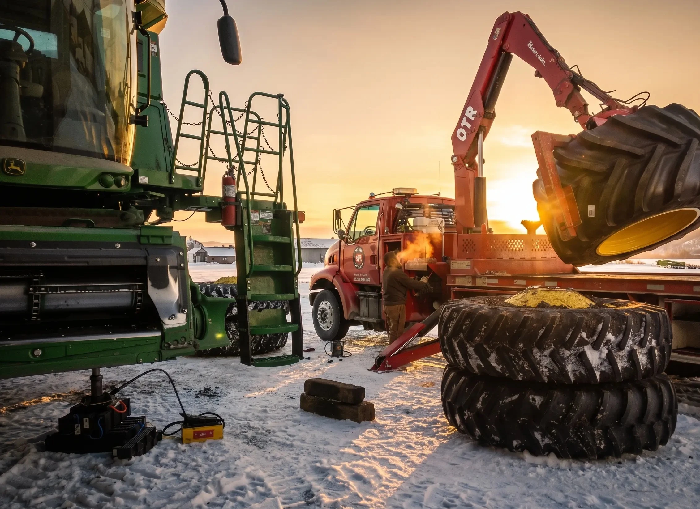 Premium agricultural tires for tractors, implements, and harvest equipment