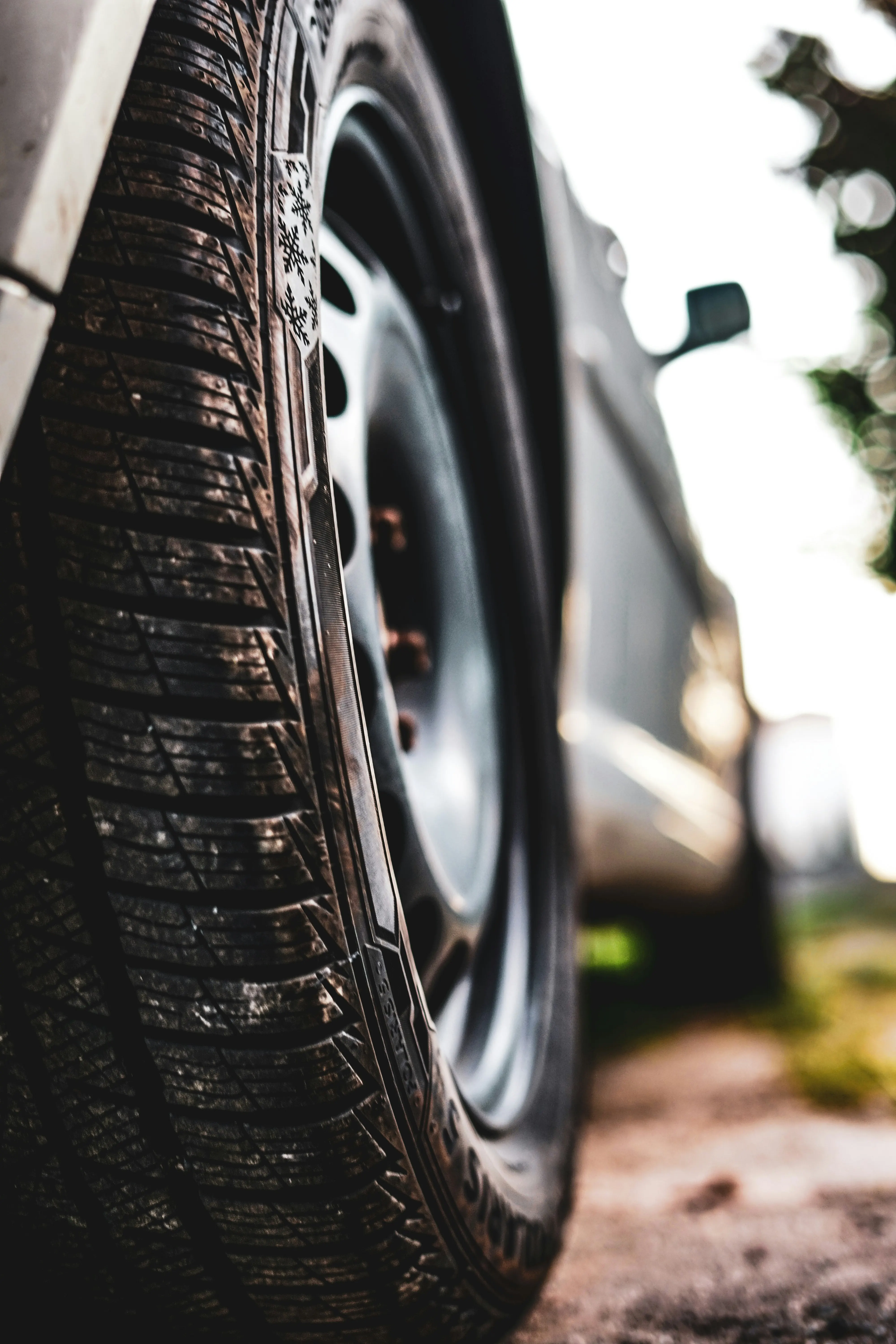 Completed tire service ready for the road