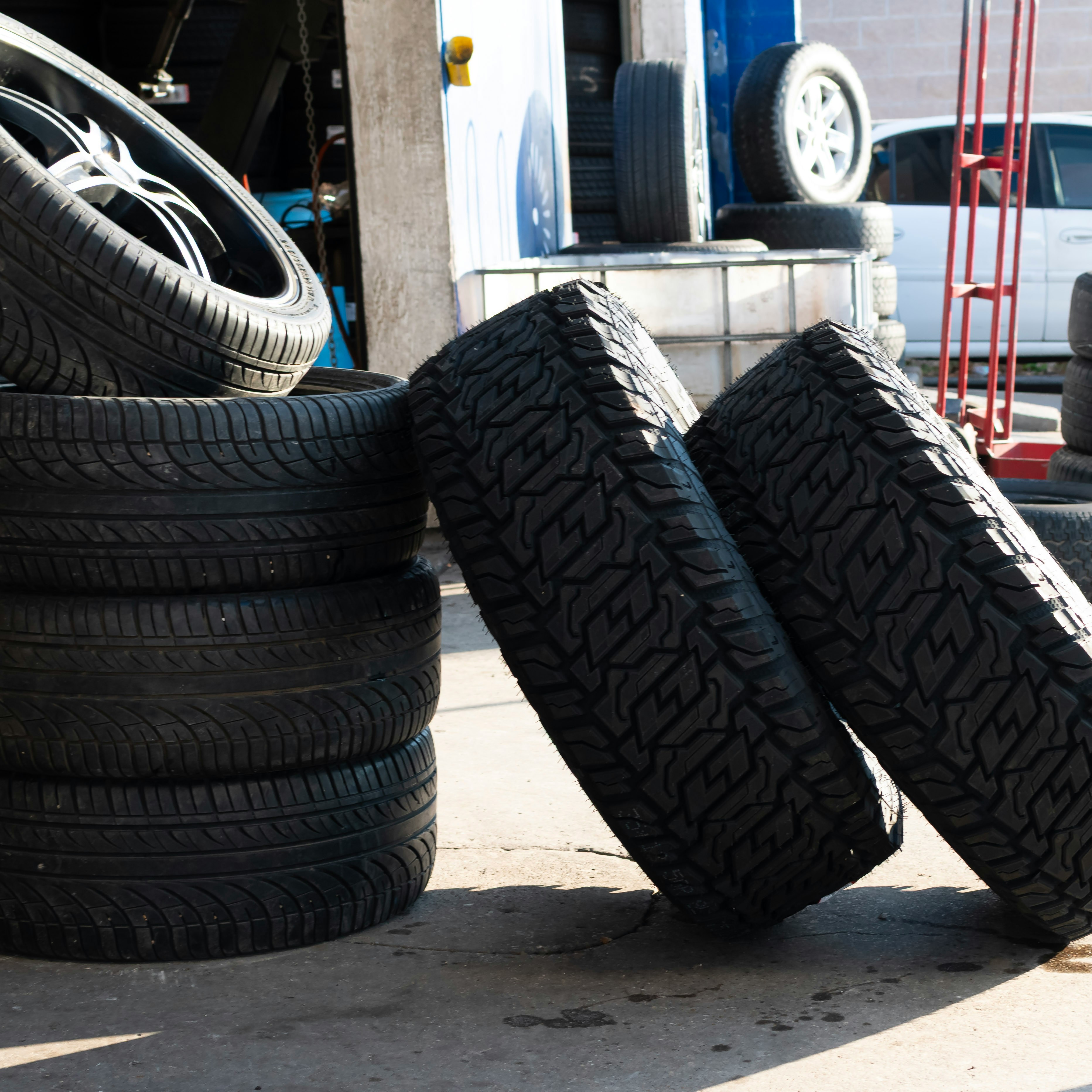 Used tire inventory at CFI Tire Service